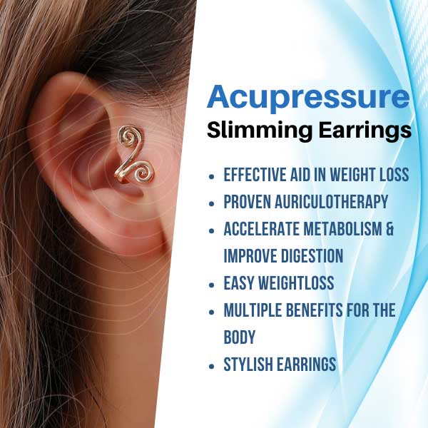 (🔥LAST DAY SALE-80% OFF)Histone Acupressure Slimming Earrings