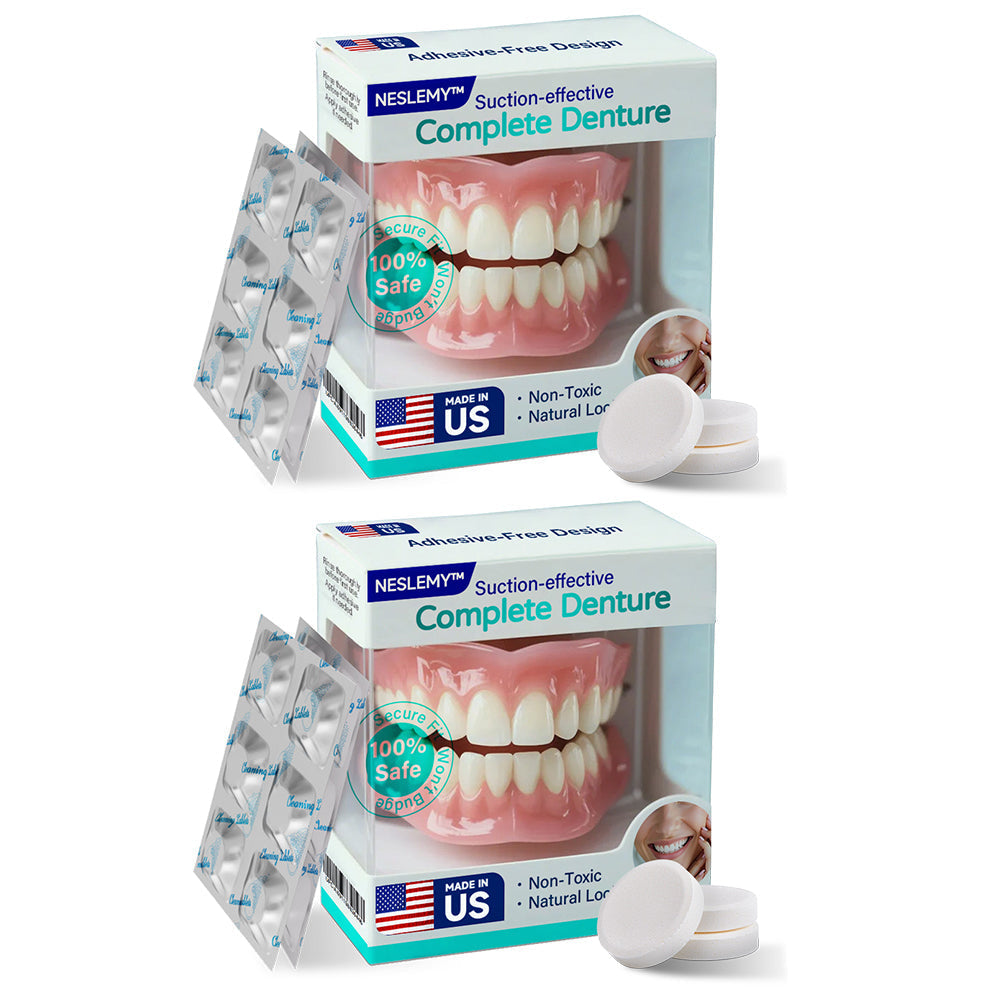 ✅ Proudly made and shipped from Canada| NESLEMY® Suction-fit Complete Denture 🦷🍎🍏
