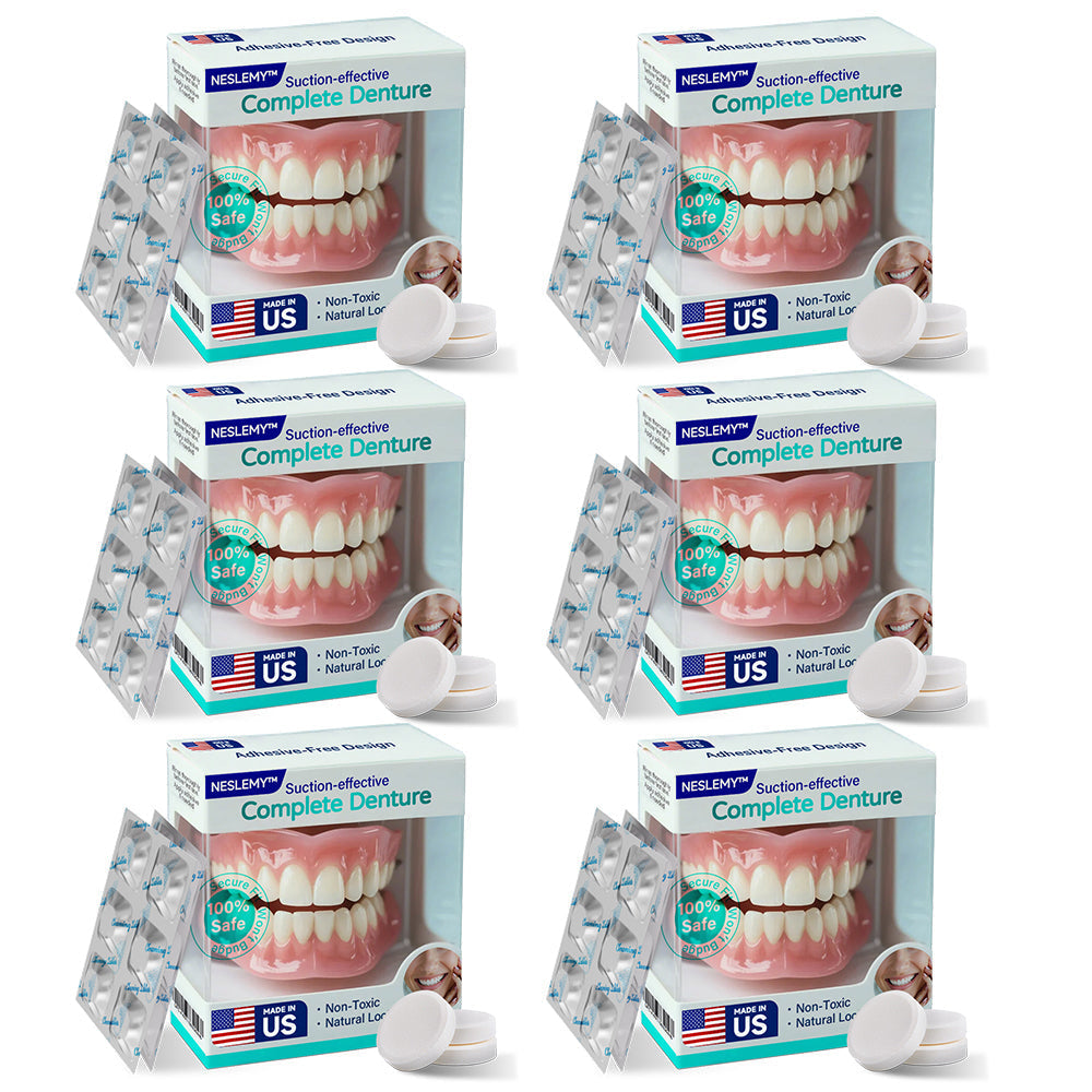 ✅ Proudly made and shipped from Canada| NESLEMY® Suction-fit Complete Denture 🦷🍎🍏